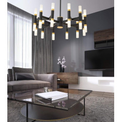 Подвесная люстра Lumina Deco Richmond LDP 6035-24 BK+GD