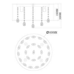 Подвесная люстра MW-Light Аманда 481010506