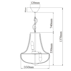 Подвесная люстра MW-Light Бриз 111012406