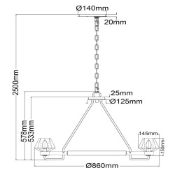 Подвесная люстра MW-Light Джестер 104012408