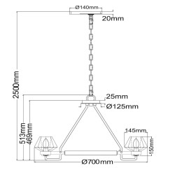 Подвесная люстра MW-Light Джестер 104012506