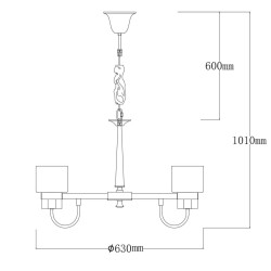 Подвесная люстра MW-Light Элла 483014906