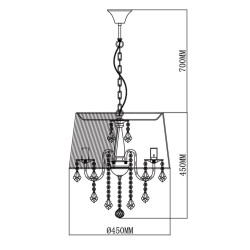 Подвесная люстра MW-Light Федерика 379019505