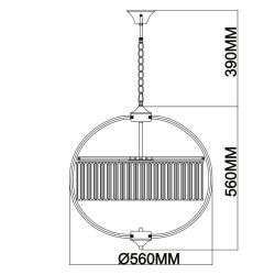 Подвесная люстра MW-Light Гослар 498015805