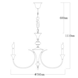 Подвесная люстра MW-Light Консуэлло 614013208