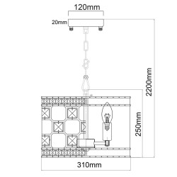 Подвесная люстра MW-Light Монарх 121011503