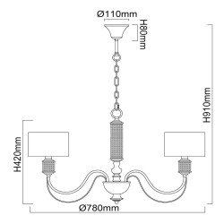 Подвесная люстра MW-Light Онтарио 692011205