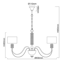 Подвесная люстра MW-Light Онтарио 692011308