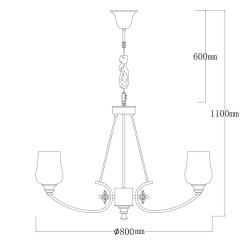 Подвесная люстра MW-Light Палермо 386017908