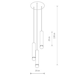 Подвесная люстра Nowodvorski Baton 7855