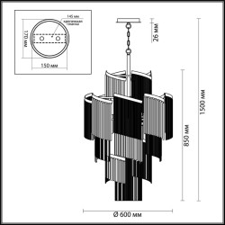 Подвесная люстра Odeon Light Hall Graza 4630/11