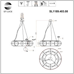 Подвесная люстра ST Luce Beata SL1189.403.08