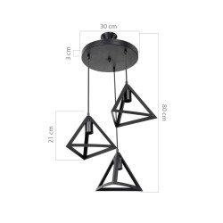 Подвесная люстра Toplight Cherise TL1605H-03BK