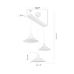 Подвесная люстра Toplight Delilah TL1606H-03WH