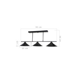 Подвесная люстра Toplight Lilian TL1611H-03BK