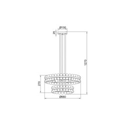 Подвесная люстра Vele Luce Baldassare VL4143L09