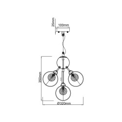 Подвесная люстра Vele Luce Dandelion VL1173L05