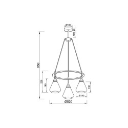 Подвесная люстра Vele Luce Norina VL5842P03