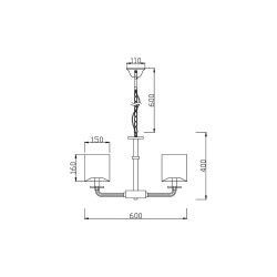 Подвесная люстра Vele Luce Princess VL1753L05