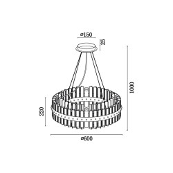 Подвесная люстра Vele Luce Venere VL3034P16