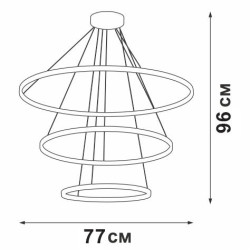 Подвесная люстра Vitaluce V04600-13/3S