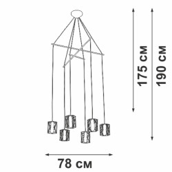 Подвесная люстра Vitaluce V3028-1/6S