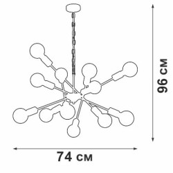 Подвесная люстра Vitaluce V4750-0/12