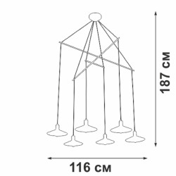 Подвесная люстра Vitaluce V4825-1/6S