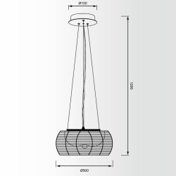 Подвесная люстра Zumaline Tango MD1104-2L(SILVER)