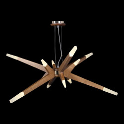 Подвесная светодиодная люстра Loft IT Glowworm 10160 Dark wood