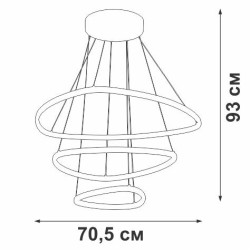 Подвесная светодиодная люстра Vitaluce V04624-03/3S