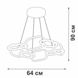 Подвесная светодиодная люстра Vitaluce V4695-0/8S