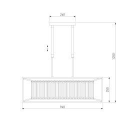 Подвесная люстра Bogates 299/6 шампань Strotkis