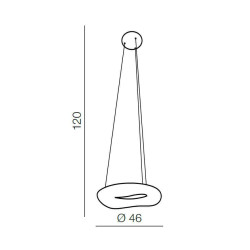 Подвесной светильник Azzardo Donut Pendant 46 CCT AZ2672