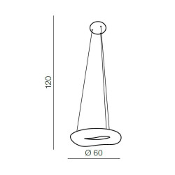 Подвесной светильник Azzardo Donut Pendant 60 CCT AZ2673