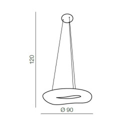 Подвесной светильник Azzardo Donut Pendant 91 CCT AZ2675