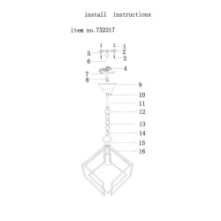 Подвесной светильник Lightstar Gabbia 732317