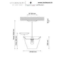 Подвесной светильник Lucia Tucci Lotte 212.1