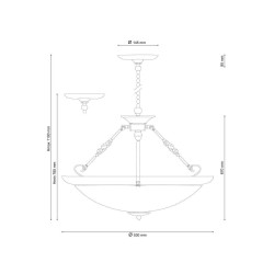 Подвесной светильник Lucia Tucci Pietra Isola 129.5