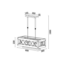 Подвесной светильник Vele Luce Cubo VL6052P03