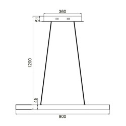 Подвесной светильник Vele Luce Latte VL7121P09