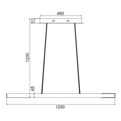 Подвесной светильник Vele Luce Latte VL7121P12