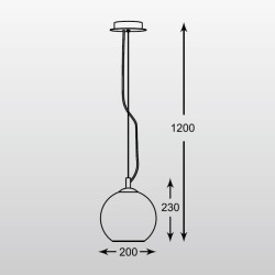 Подвесной светильник Zumaline Bero DC-6042D