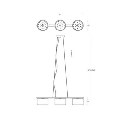 Подвесной светильник Zumaline Blink P0173-03Y-F4B3