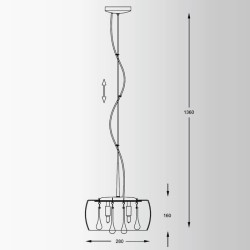 Подвесной светильник Zumaline Crystal P0076-03E-F4FZ