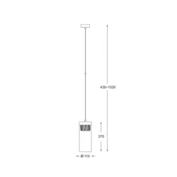 Подвесной светильник Zumaline Gem P0389-01D-L7AC