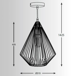 Подвесной светильник Zumaline Grid HP1428