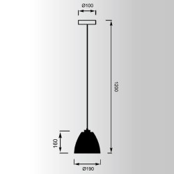 Подвесной светильник Zumaline Pico MD9023-1S(BLACK)