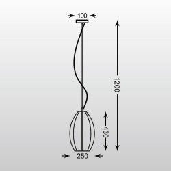 Подвесной светильник Zumaline Rame OYD-10327B-SP1