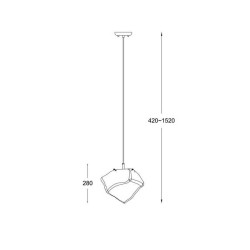 Подвесной светильник Zumaline Rock P0488-01A-F4AC